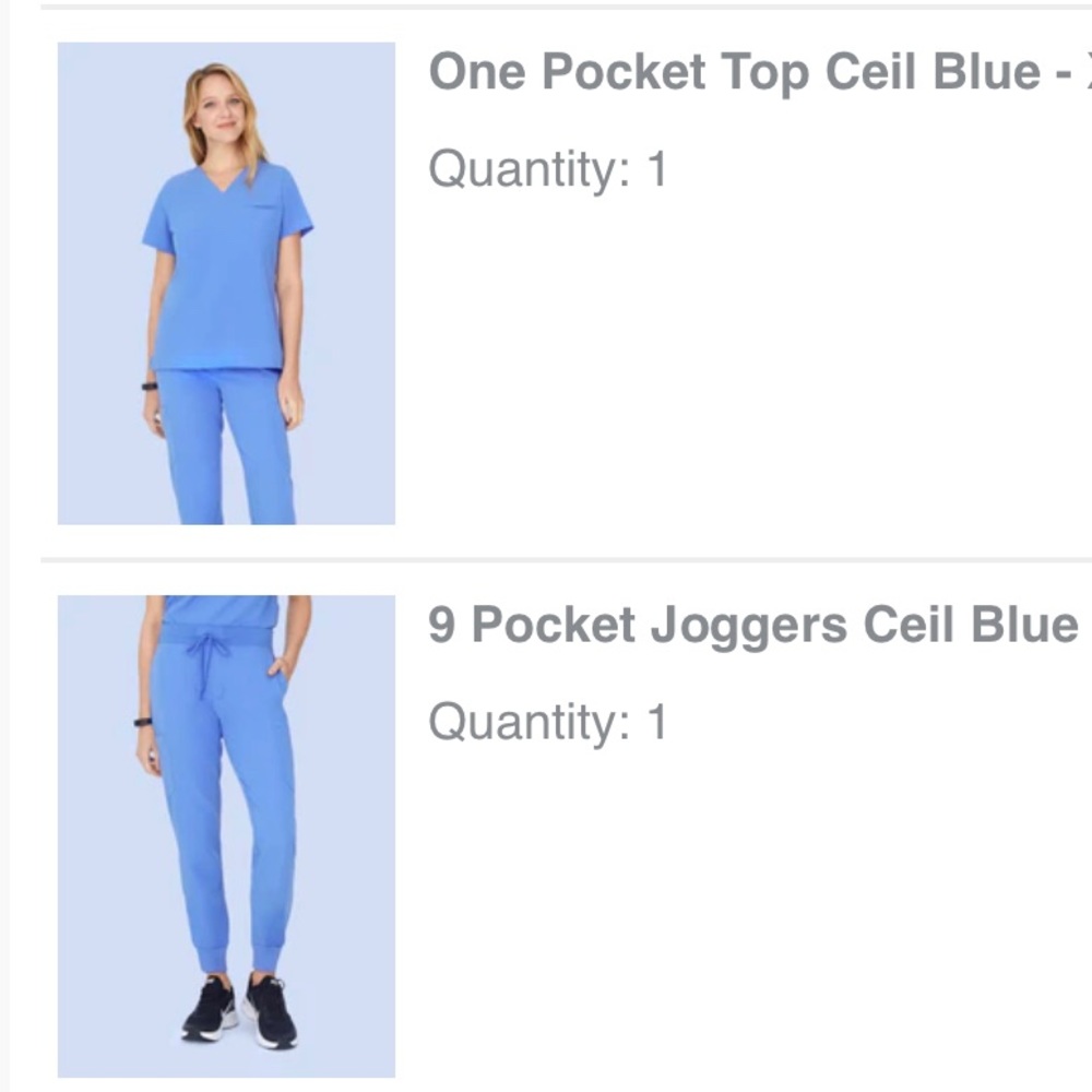 Mandala XL scrub set ceil blue